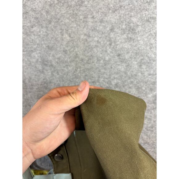 Vintage Y2K Gap Canvas Tote Bag Army Green Blue Storage Travel Lightweight - Picture 6 of 7